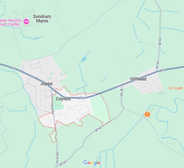 Map of Coylton